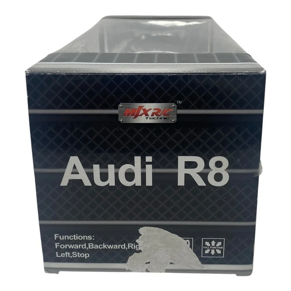 MJX R/C Technic Audi R8 1:20 Scale Silver‎ & Black Radio Control Car 49 MHZ